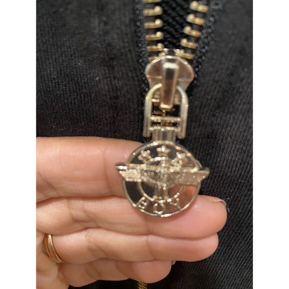 Unisex Boy London Black Gold Hoodie Pullover Hooded Full zip sweater Sz XL - Picture 3 of 9